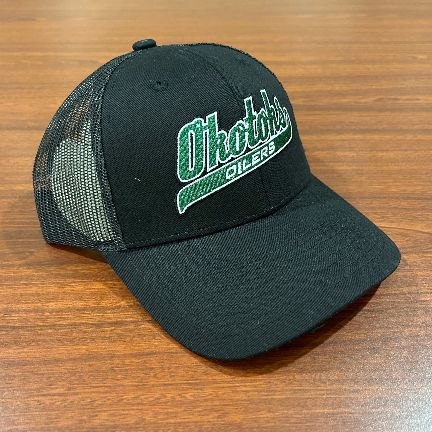 Oilers Unparalleled Green Logo Snapback
