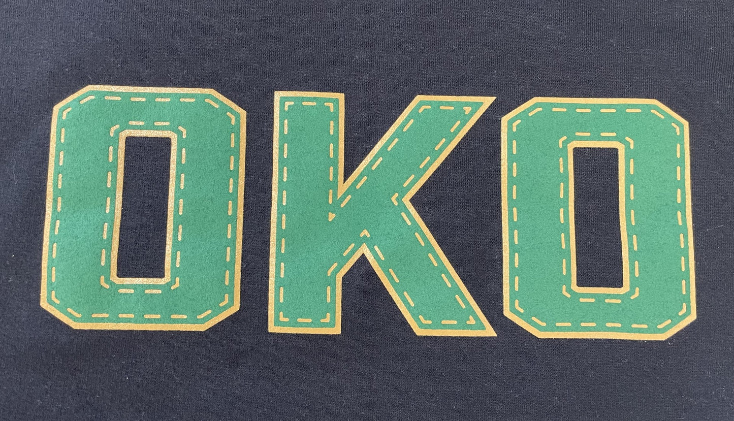 Oilers Black OKO Crewneck