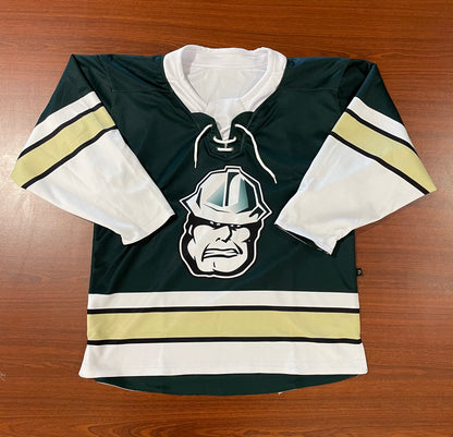 Oilers Unparalleled Reversible Youth Green/ White Jersey