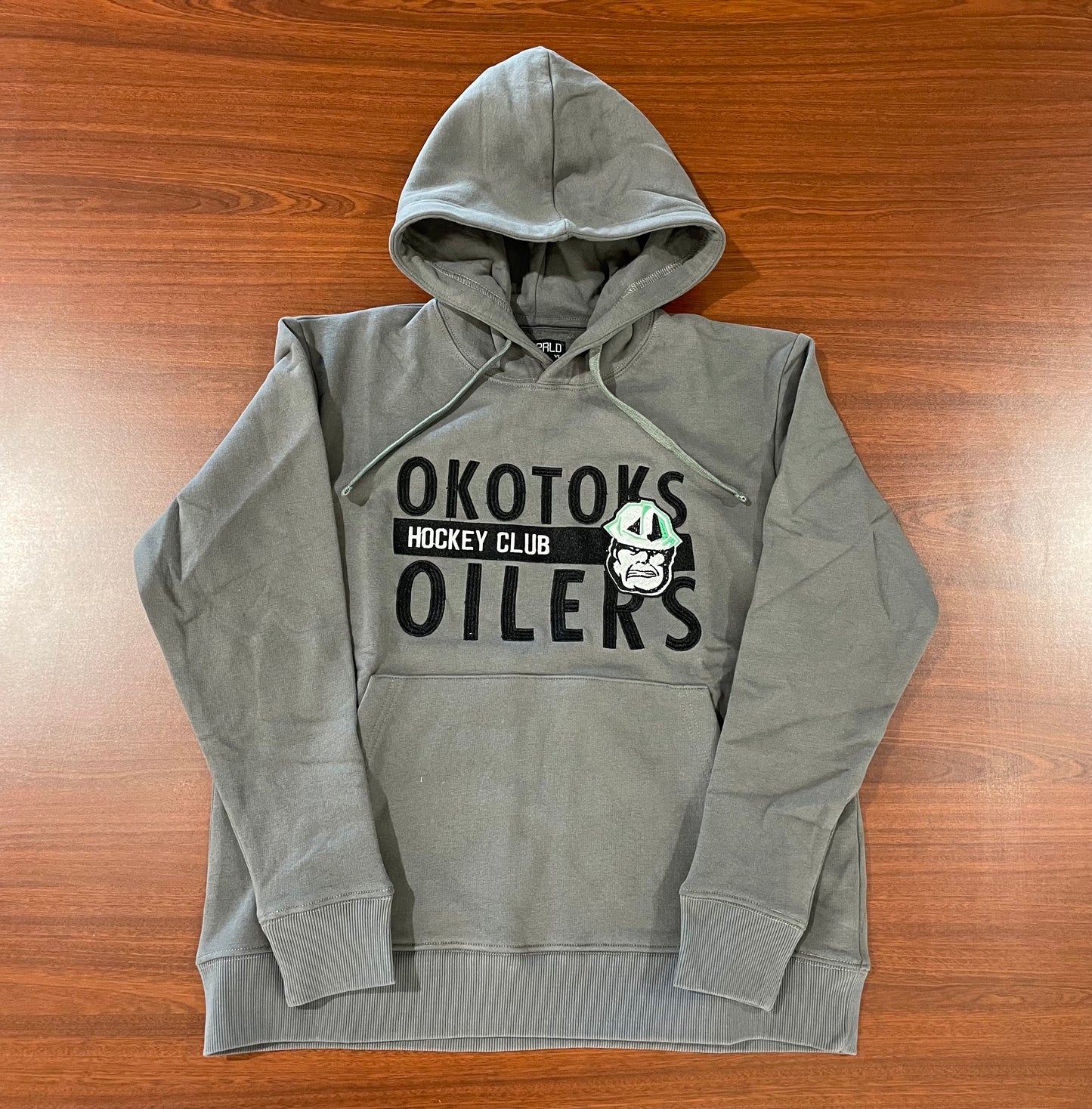 Oilers Unparalleled Youth Grey Hoodie