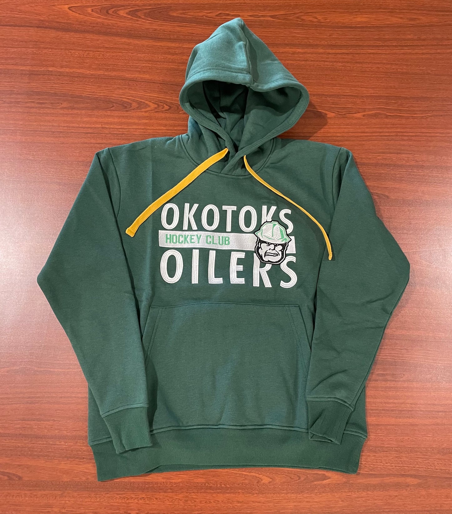 Oilers Unparalleled Youth Green Hoodie