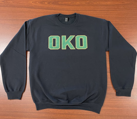 Oilers Black OKO Crewneck