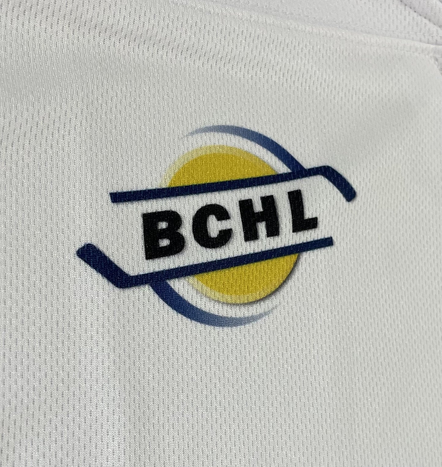 Oilers White Jersey BCHL Logo